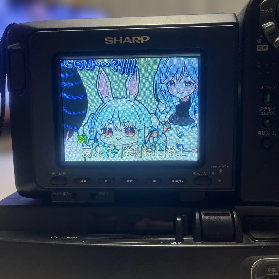 SHARP VideoHi8 ビデオカメラ　VL-HL100 ②
