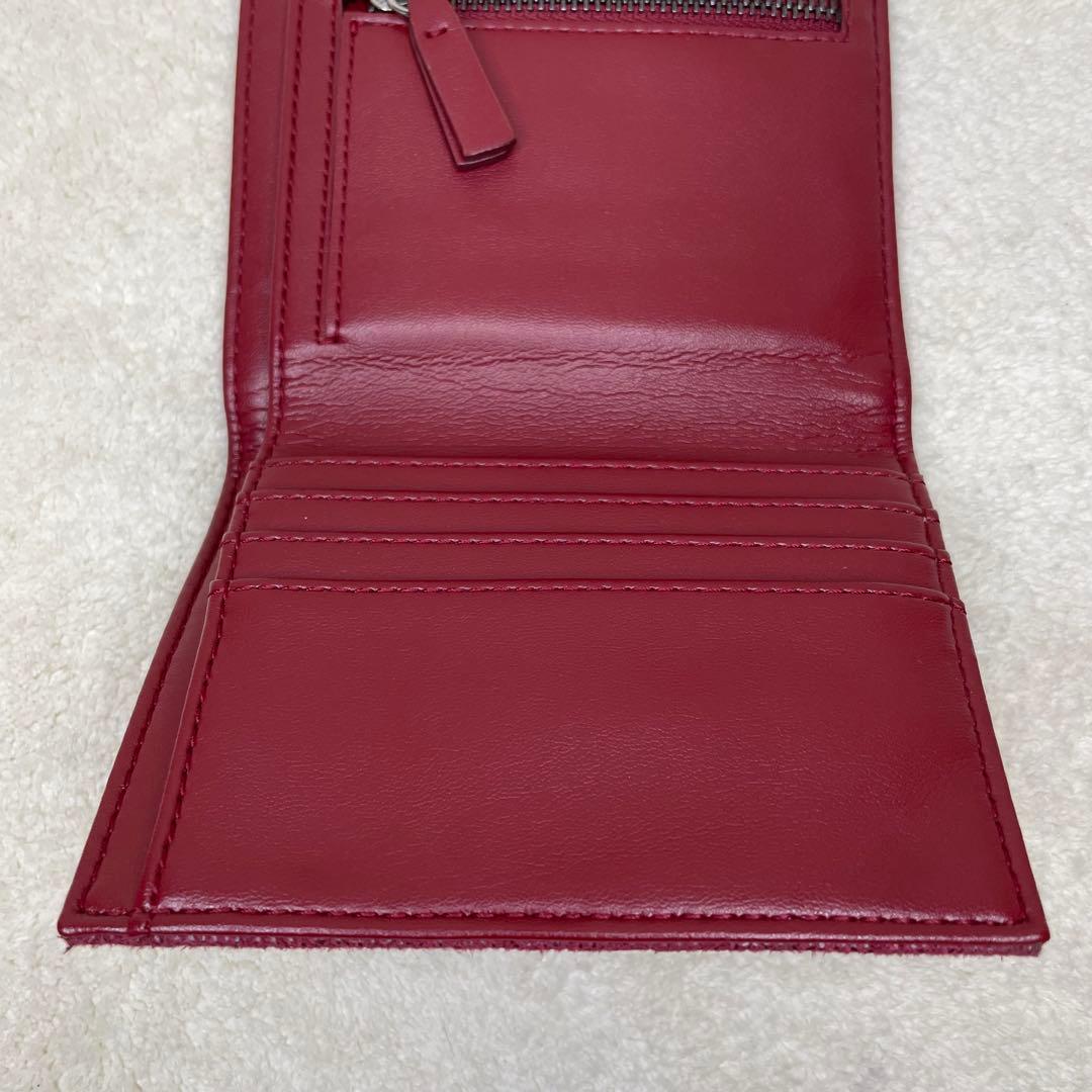 Stella McCartney ステラマッカートニー 三つ折り財布 ボルドー赤