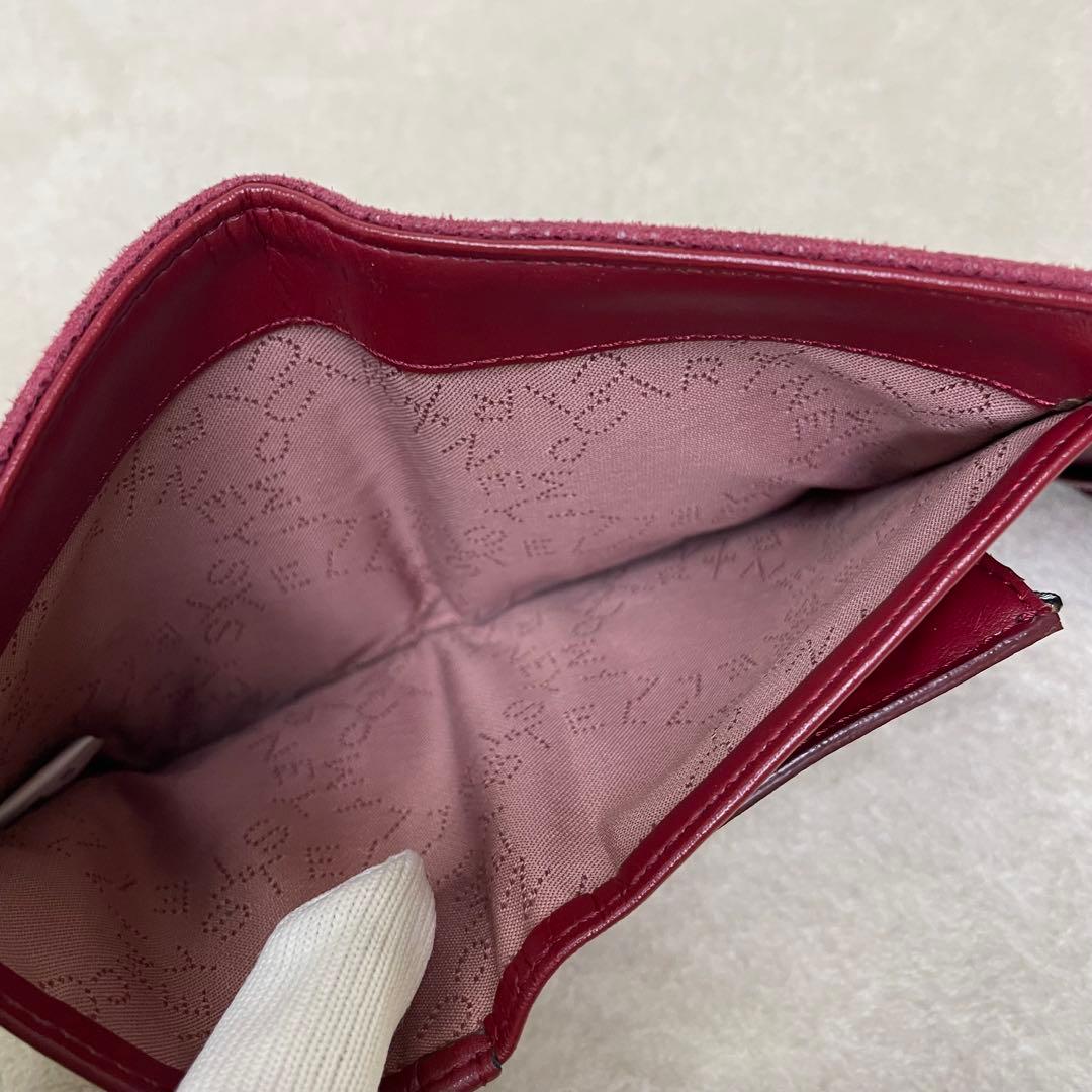 Stella McCartney ステラマッカートニー 三つ折り財布 ボルドー赤