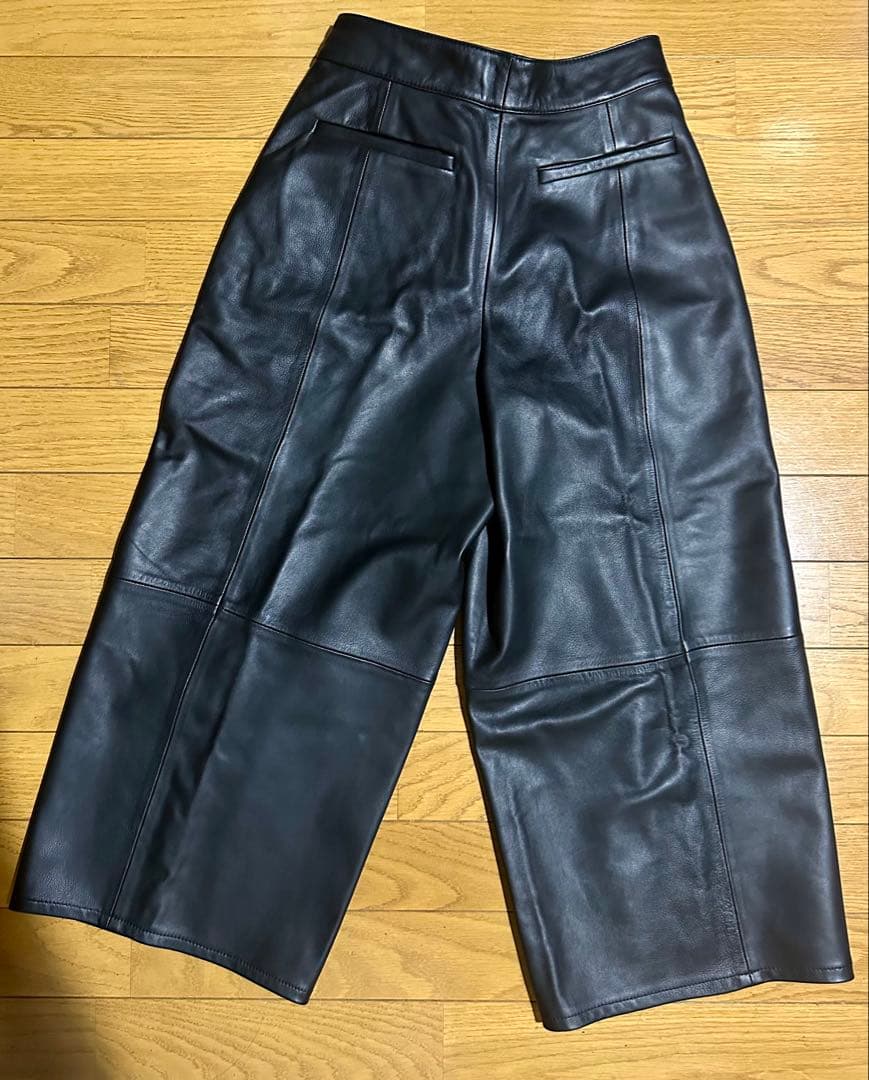 ALLSAINTS レザー　キュロットパンツ　羊革
