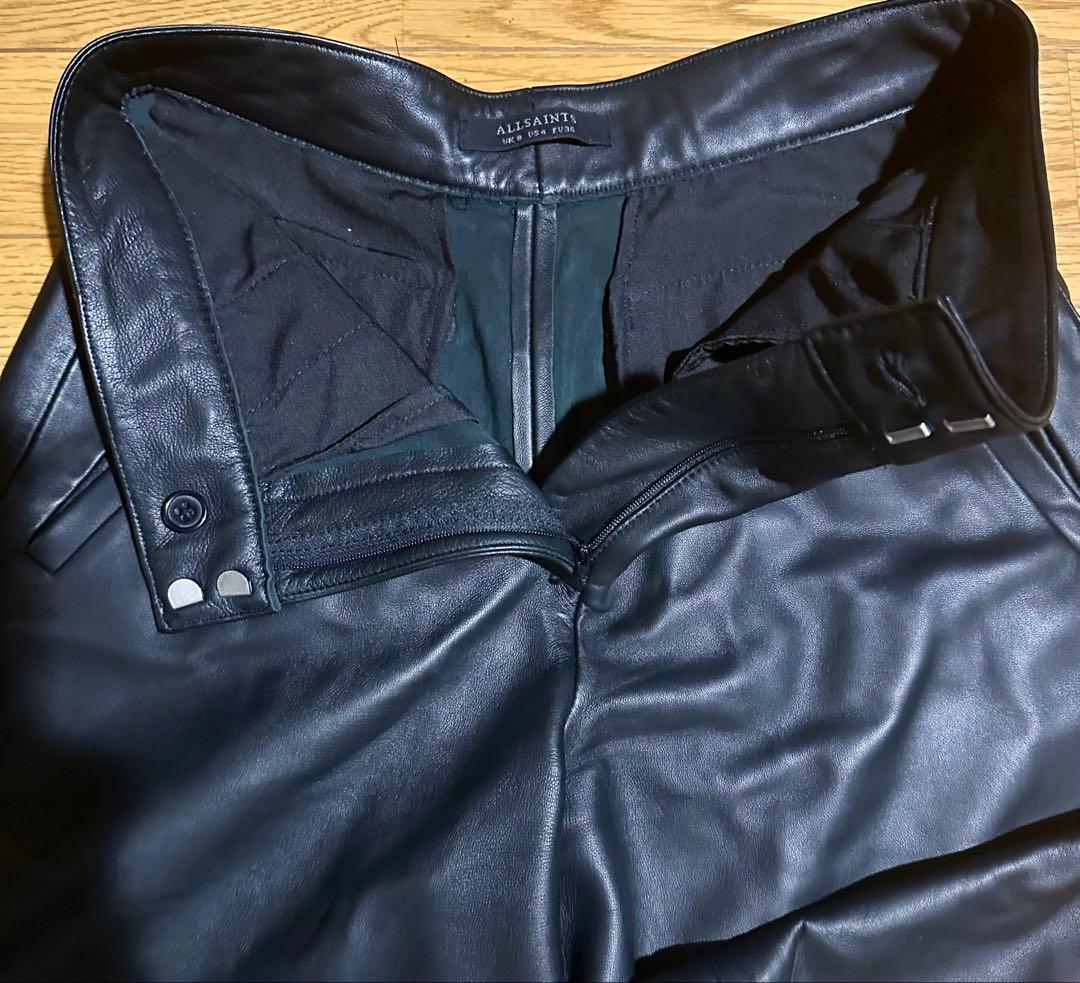 ALLSAINTS レザー　キュロットパンツ　羊革