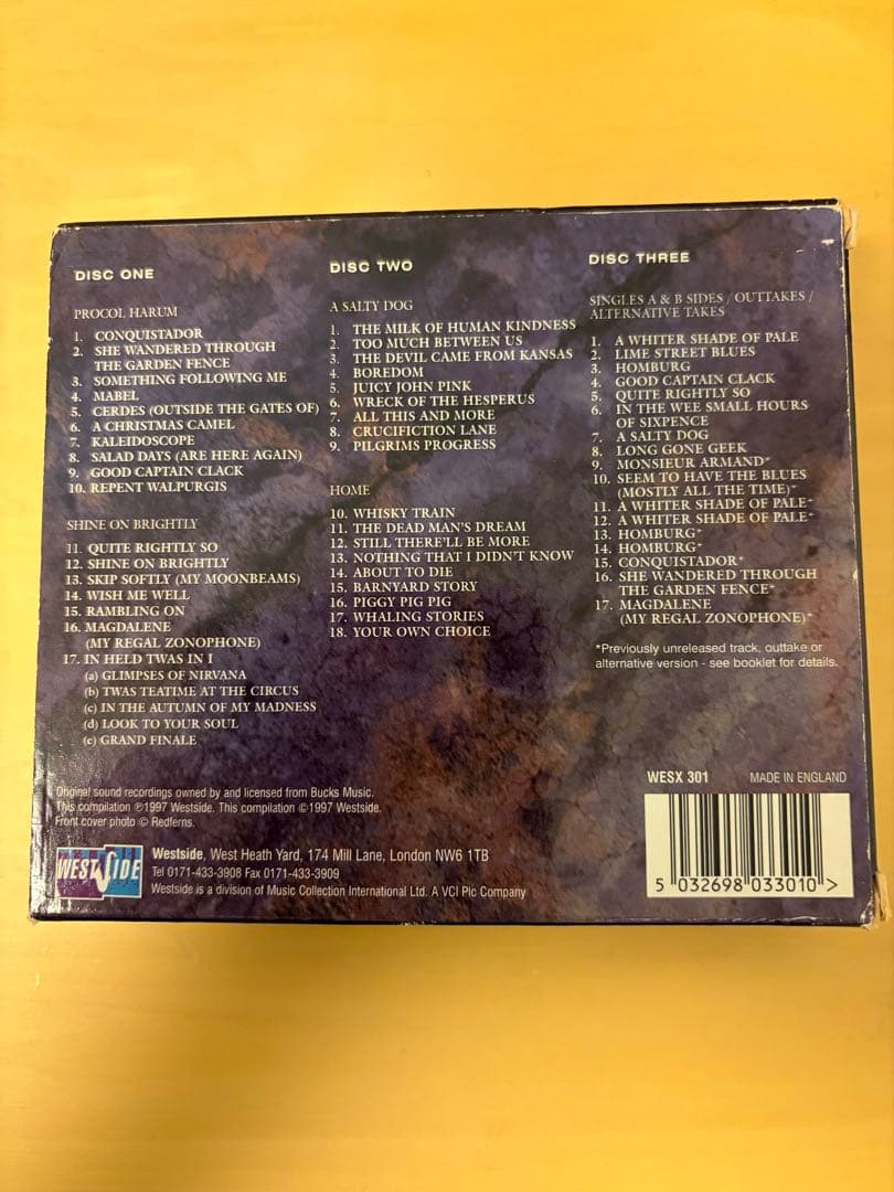 洋楽 30th ANNIVERSARY ANTHOLOGY PROCOL HARUM