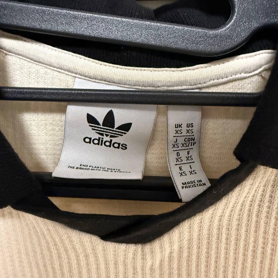 adidas Originals ワッフルニットポロシャツ　XS