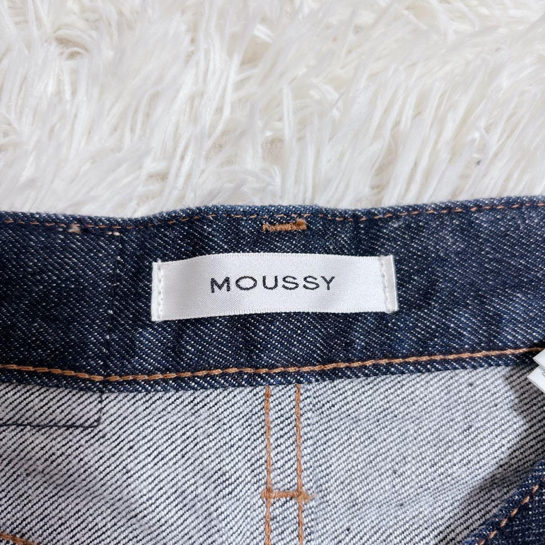 【極美品!!】MOUSSY MVS FLARE フレアデニム 24 　濃紺