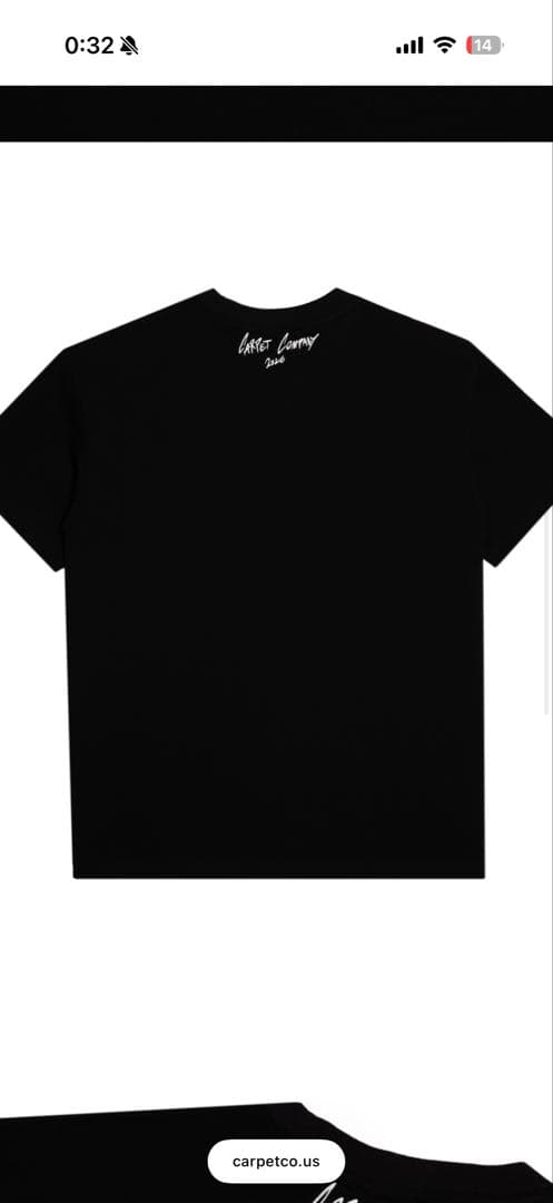 Carpet company Tシャツ　M ブラック