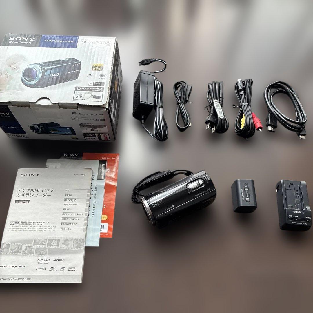SONY HDR-CX270V ビデオカメラ 本体 ハンディカム