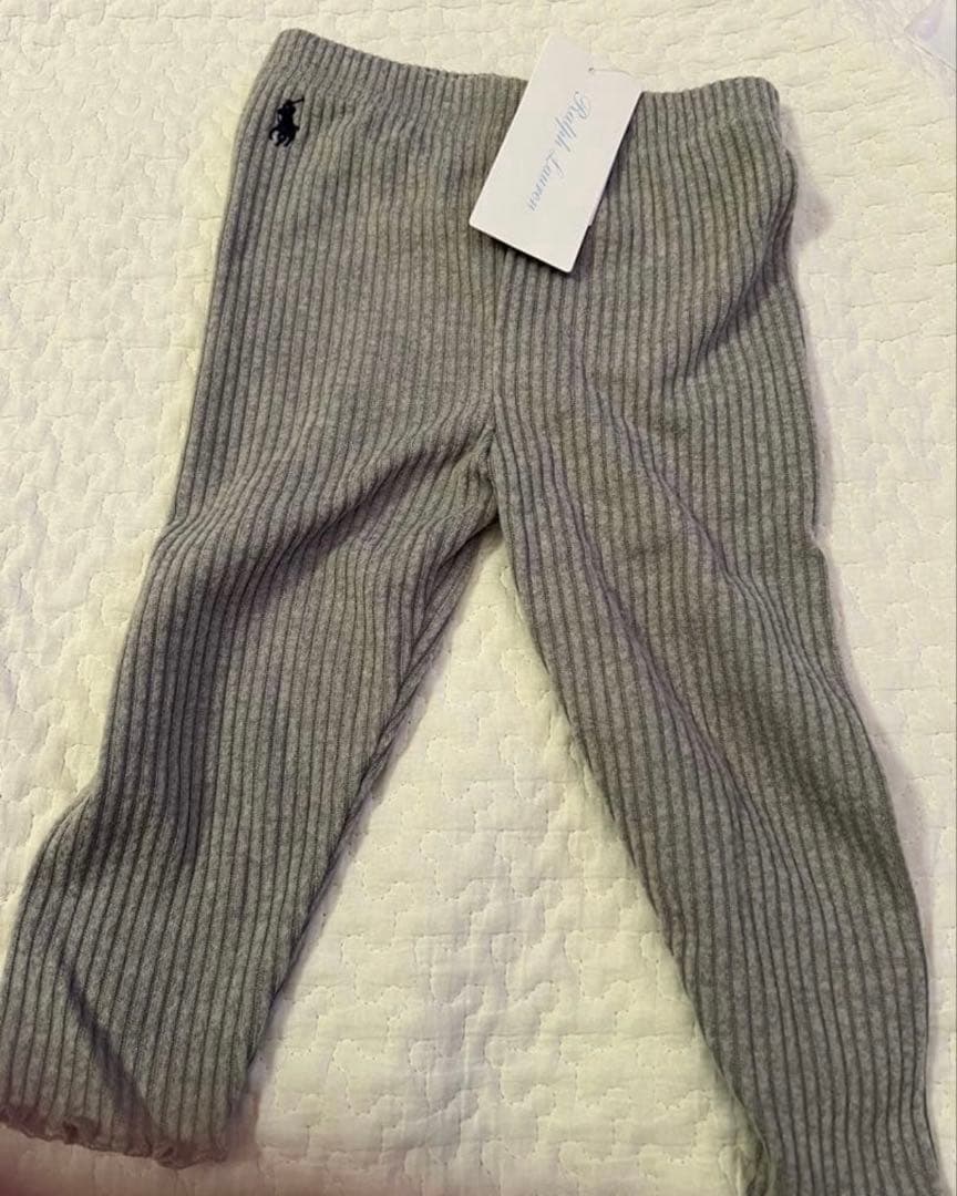 【すず】Ralph Lauren ピンクケーブルニットカーディガン 12M