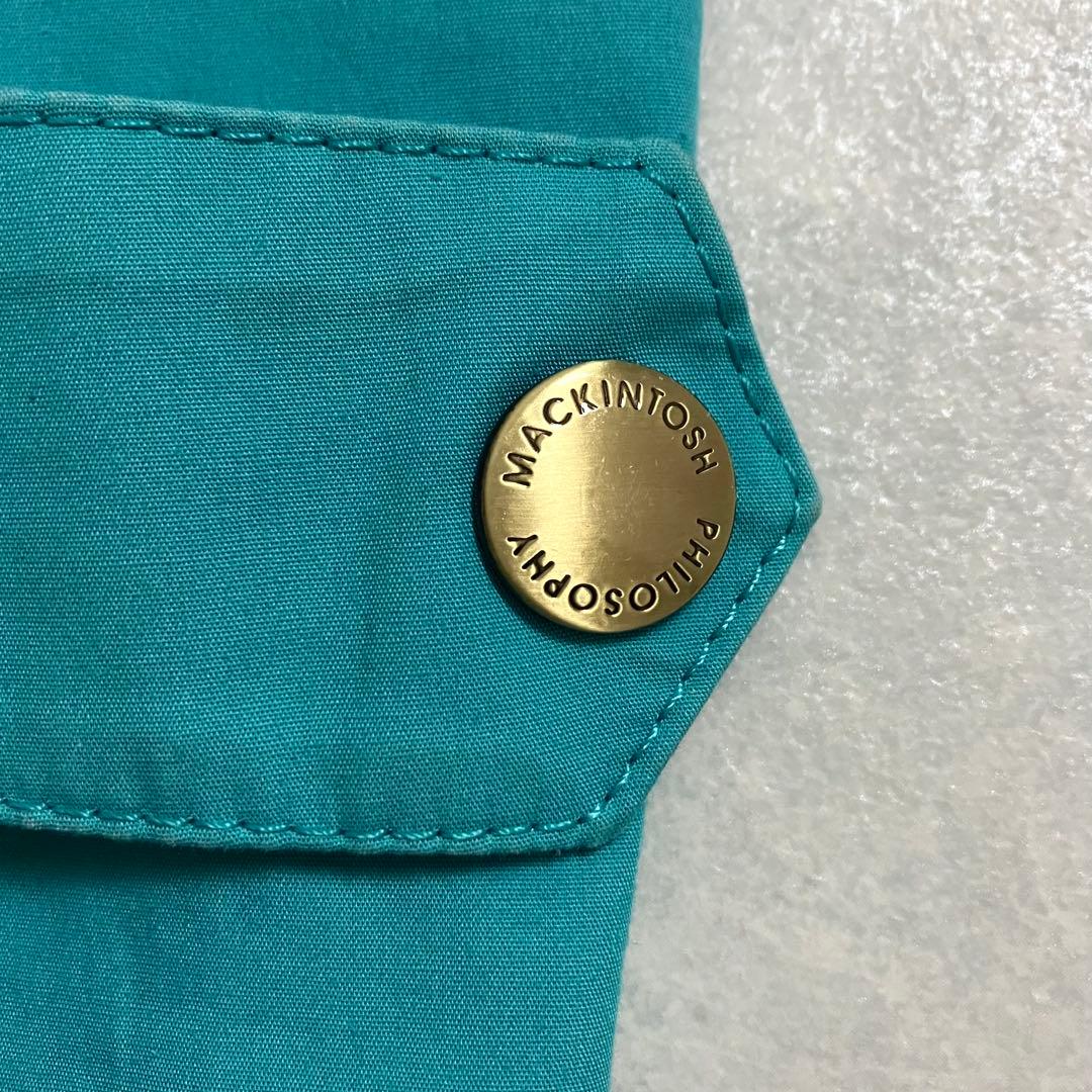 MACKINTOSH PHILOSOPHY　トレンチコート　ターコイズブルー　青