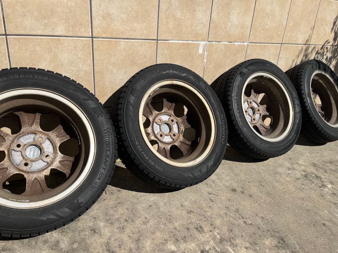アルパチーノ様予約品！ スズキ 14インチ　スタッドレス （冬用）タイヤセット