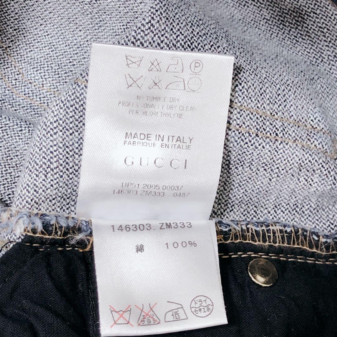 美品　GUCCI　グッチ　ブーツカット　デニム　GG