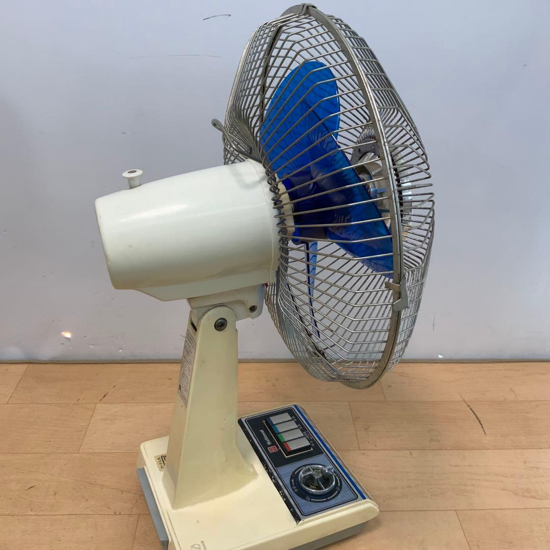 【昭和レトロ】　ナショナル　30cm卓上扇風機　F-30EIE