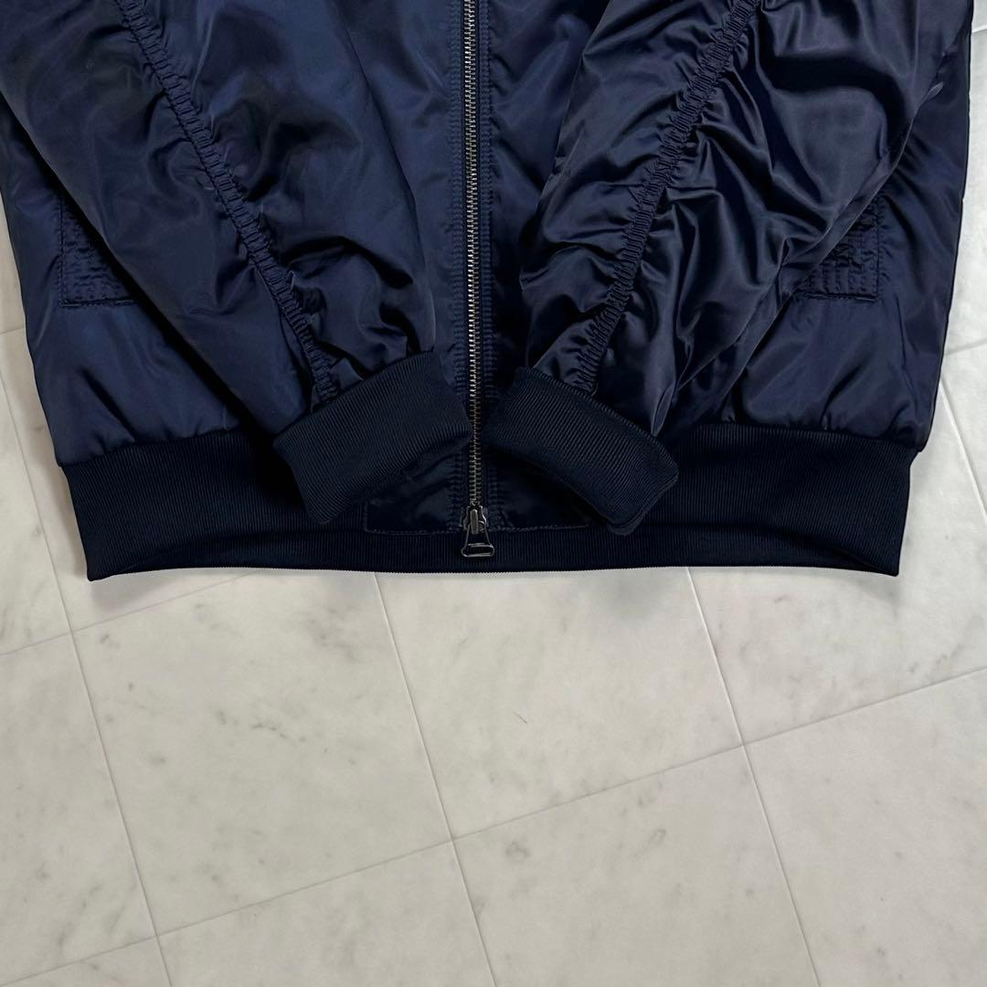 〈美品〉adidas アディダス【M】MA-1ジャケット ネイビー