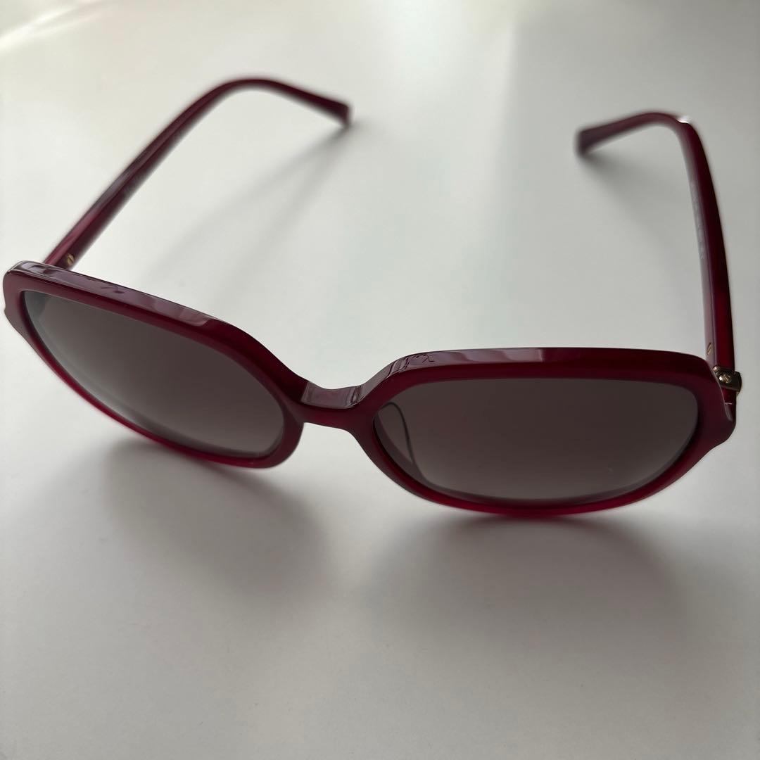 お値下げ!!【MaxMara】ワインレッド サングラス •ケース付き