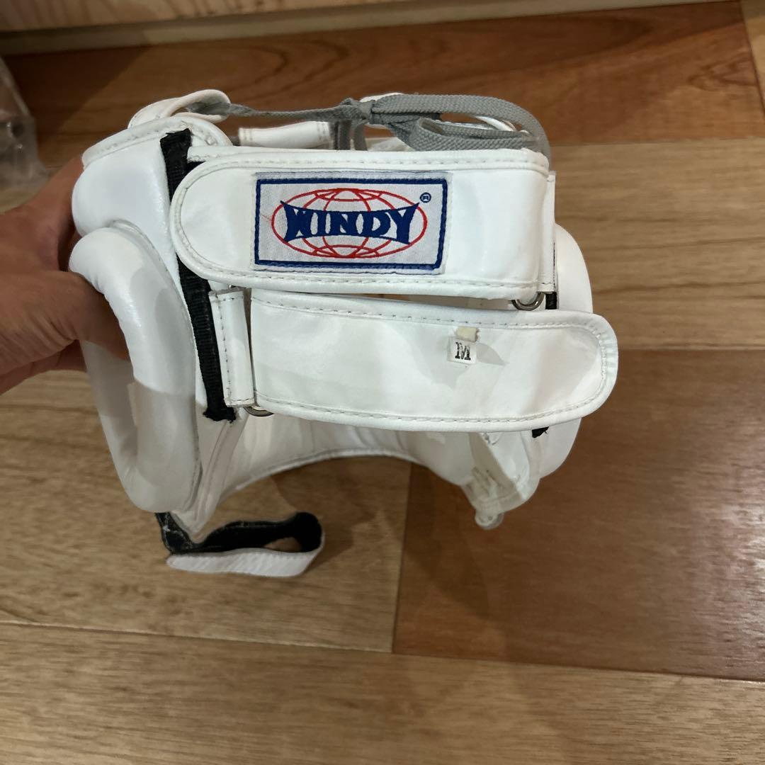 WINDY ヘッドギア　Mサイズ　白　フルフェイスタイプ　ノーズバー