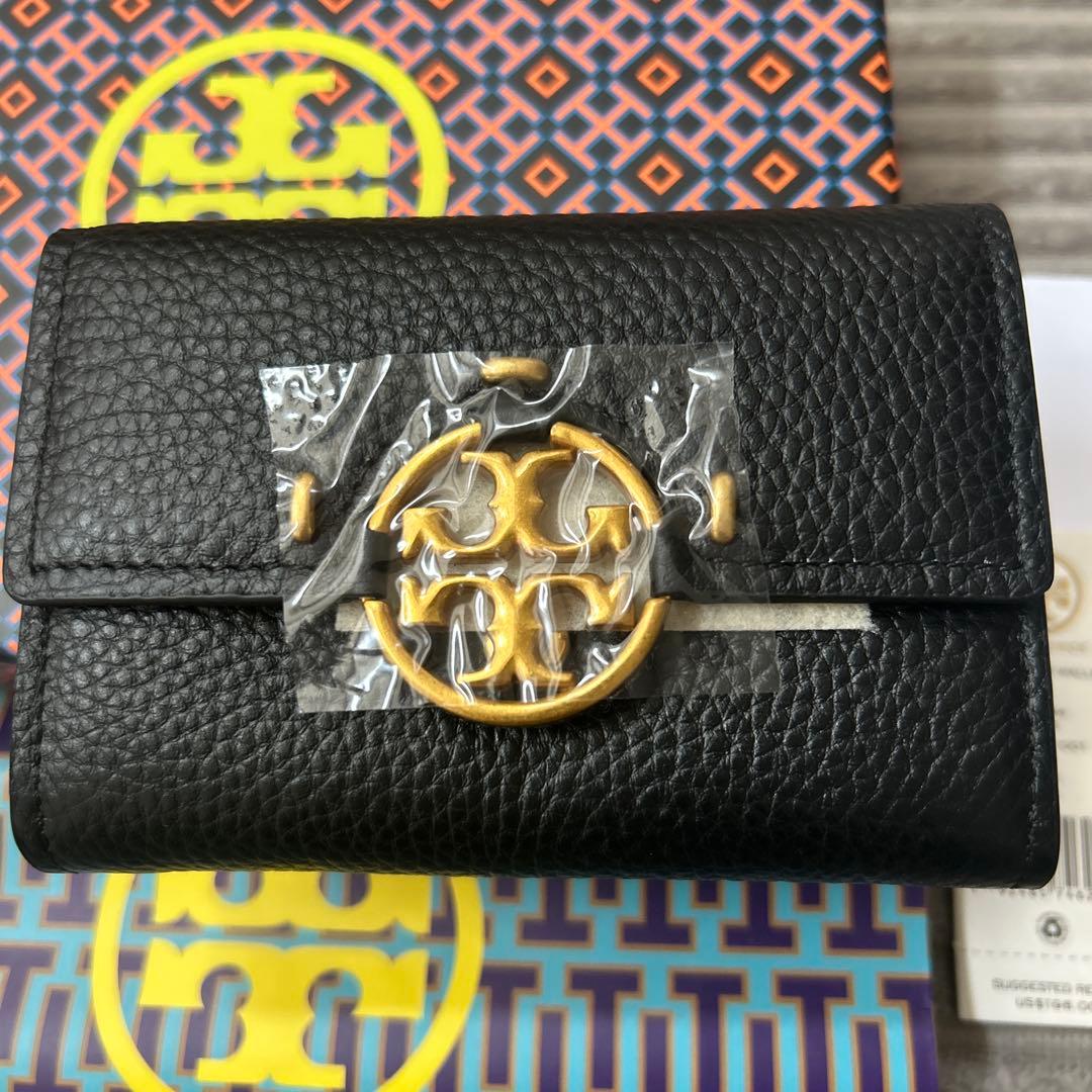 未使用❤️Tory Burch トリーバーチ 三つ折り財布 ブラック ギフト