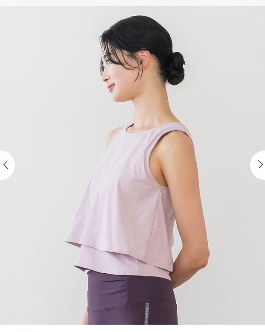 ラバ　スカーラ　カップ付きフレアタンクトップ　L