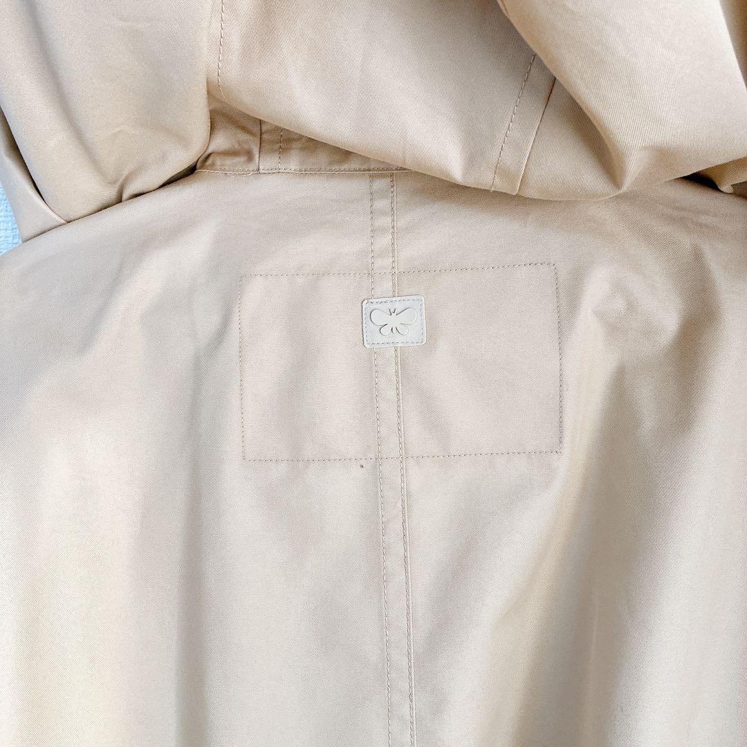 【美品】ウィークエンドマックスマーラ フーデットコート ベージュポンチョ風春服