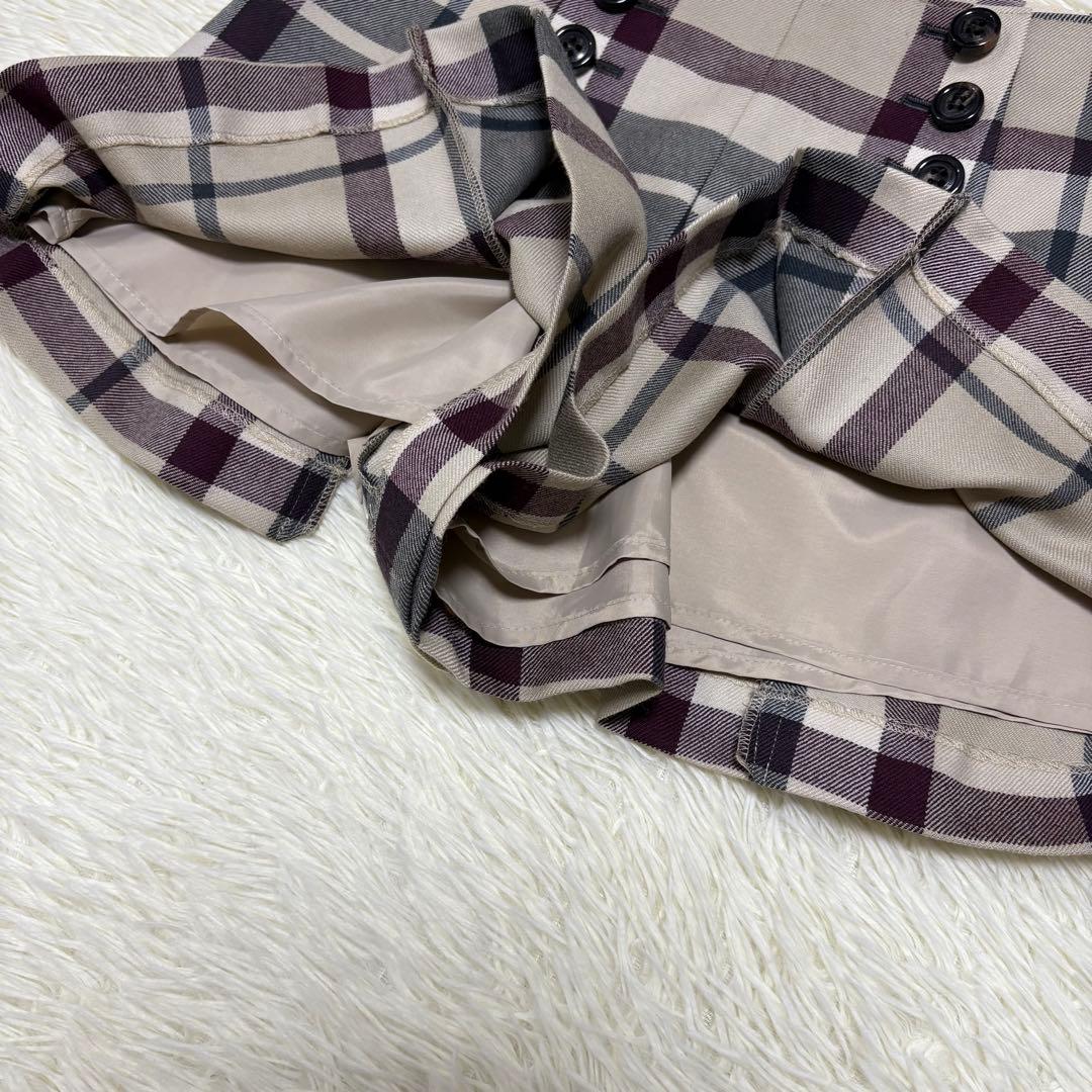 美品　バーバリーブルーレーベル　ショートパンツ　キュロット　ノバチェック　M