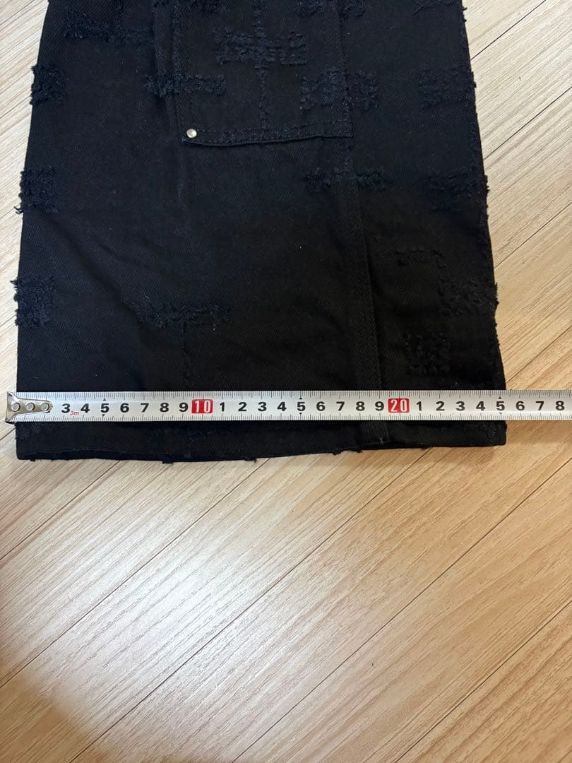 HELIOT EMIL ブラックスタッズパンツ 46