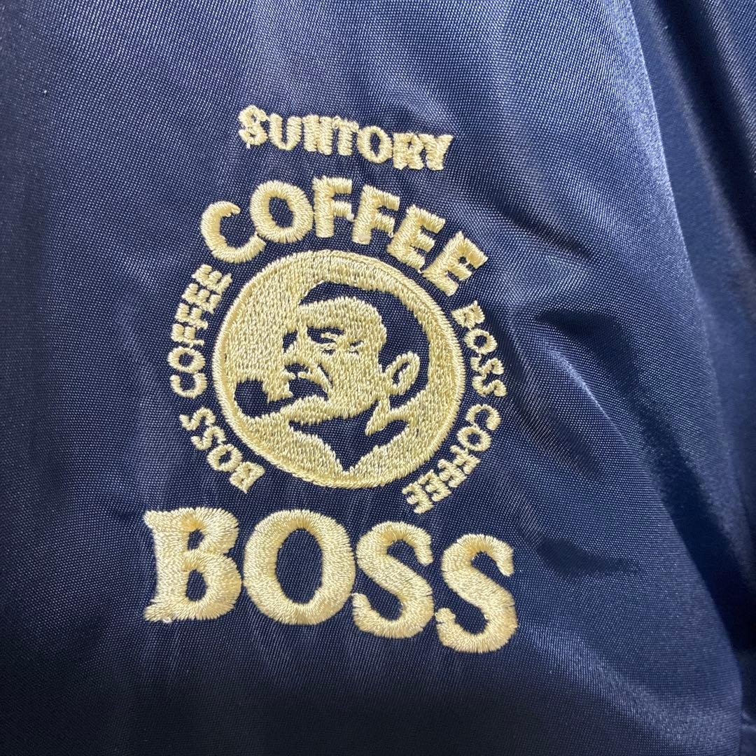 ☆[逸品]\"suntory coffee BOSSジャン \"初代BIGロゴ刺繍❣️