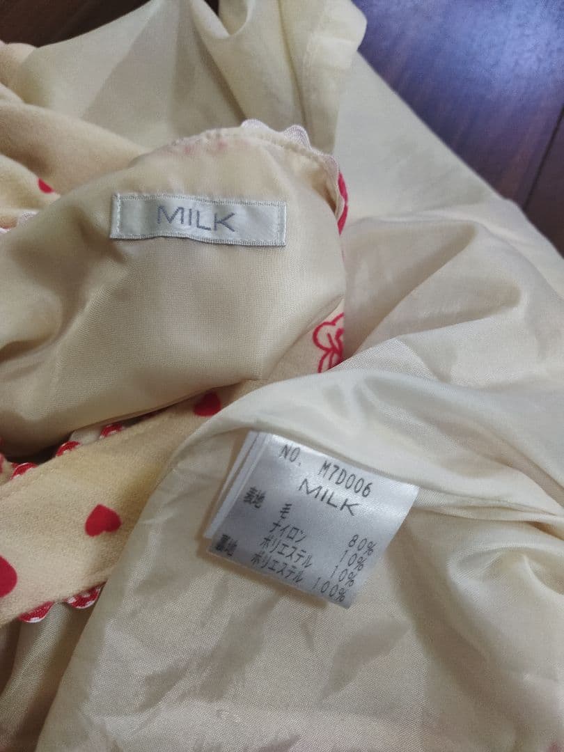 試着のみ♪美品 MILK バラ ハート ワンピース