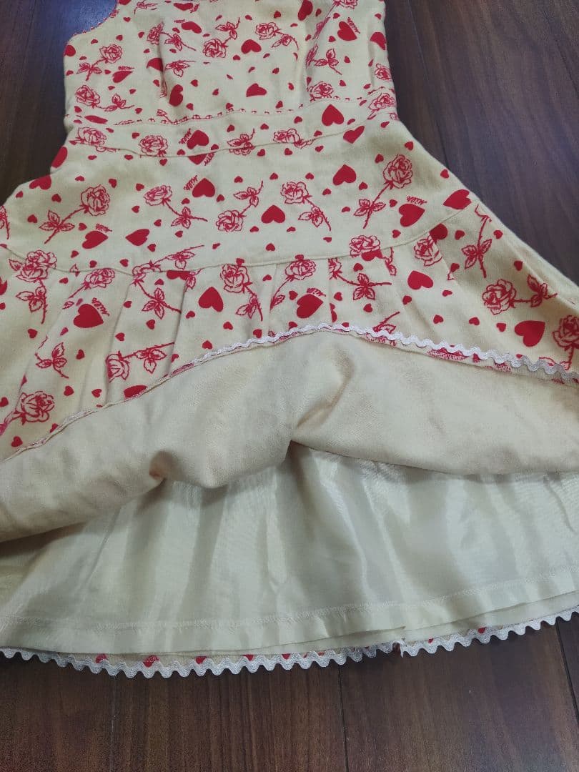 試着のみ♪美品 MILK バラ ハート ワンピース