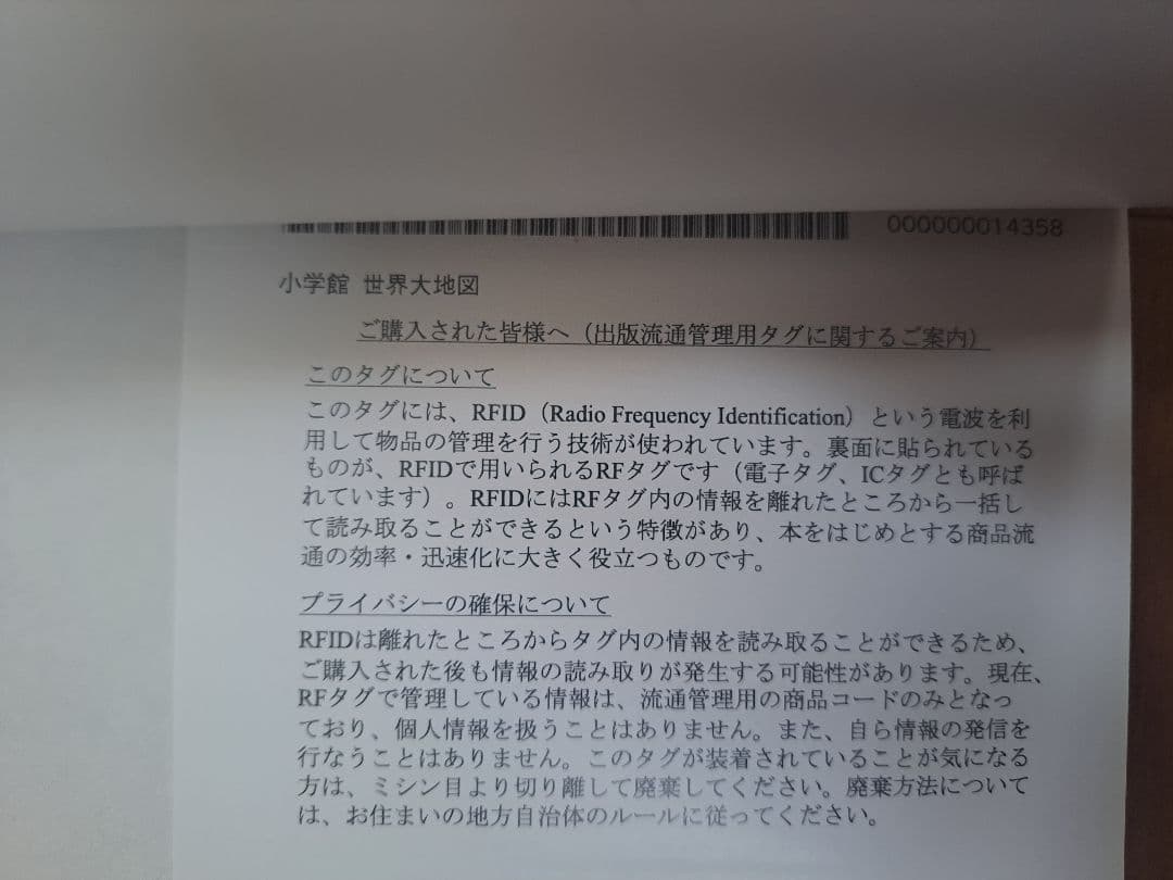小学館　世界大地図