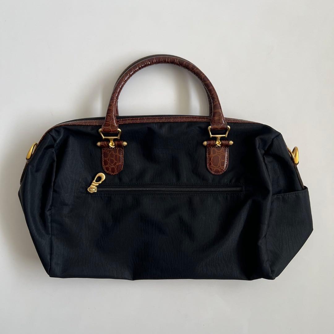 バッグ BALENCIAGA BB CROCO MINI BOSTON HAND BAG