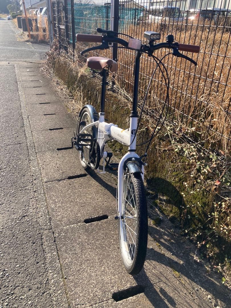 ゴチ　折りたたみ自転車20インチ シマノ6段 ライト付 熊本引取可
