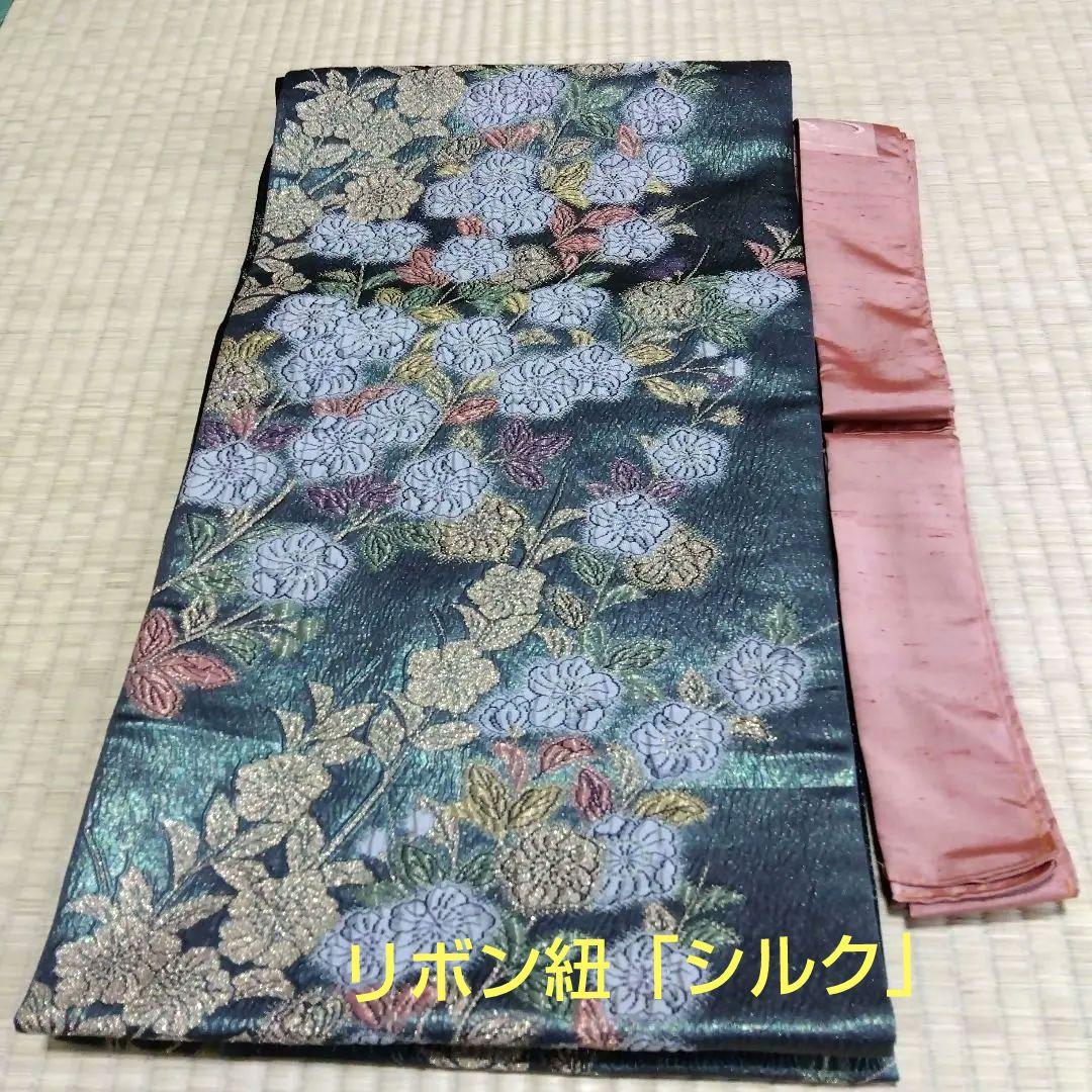 「高級辻が花中古帯」和楽器　琴　油単　ゆたん