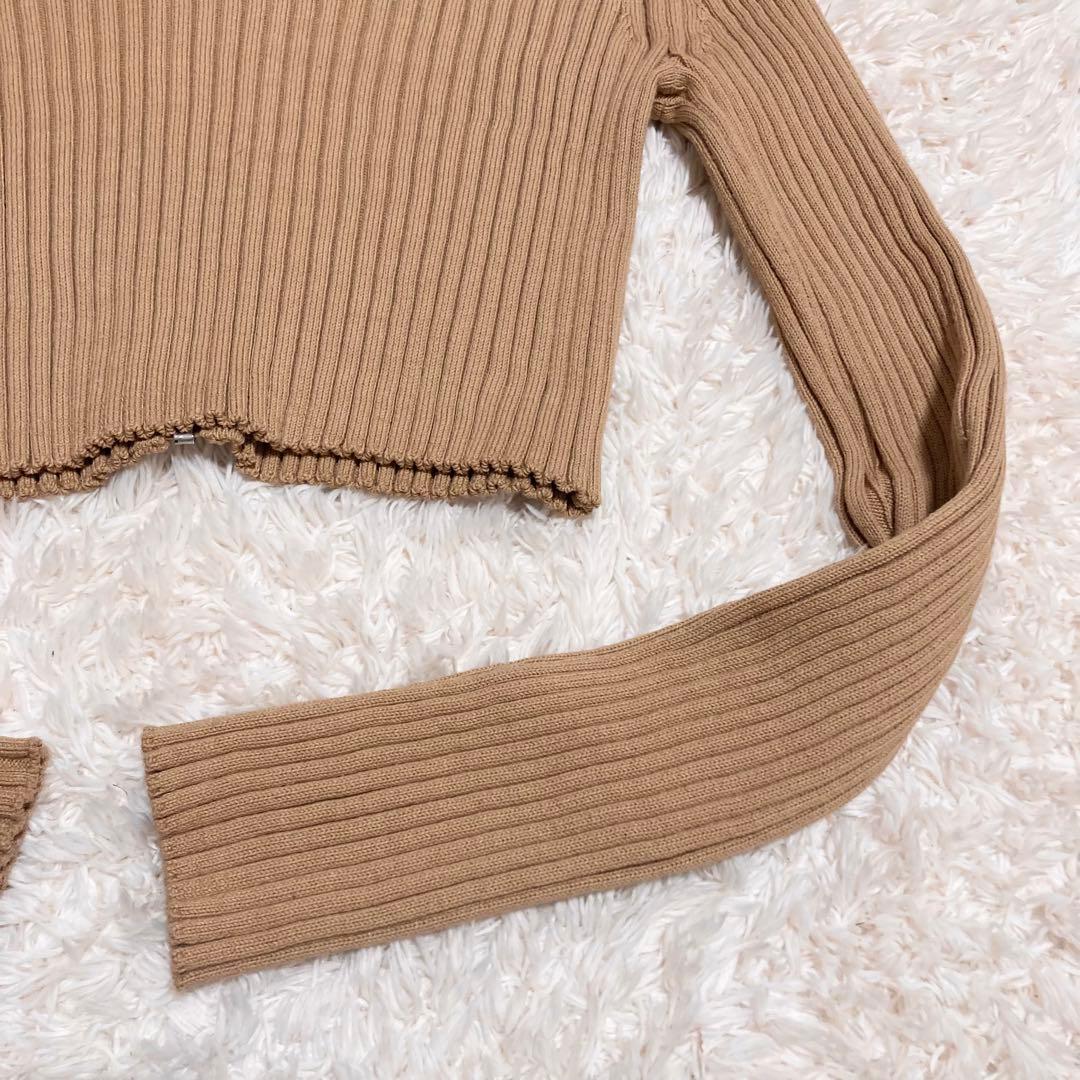 AURALEE オーラリー WIDE RIB KNIT ZIP CARDIGAN