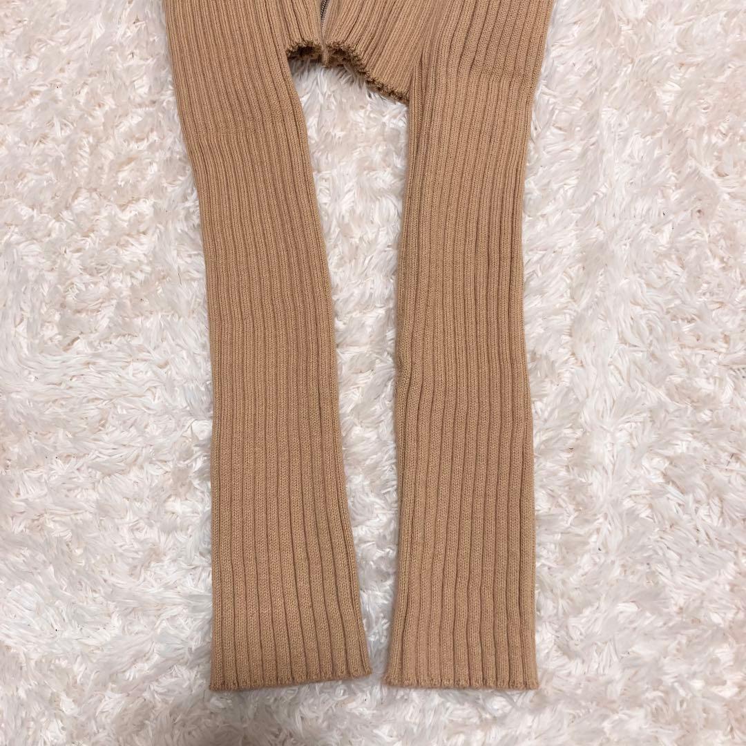 AURALEE オーラリー WIDE RIB KNIT ZIP CARDIGAN