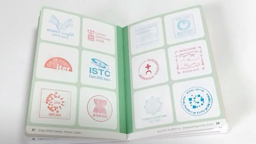 【(施設番地順)大阪・関西万博　公式スタンプパスポート コンプリート版】3