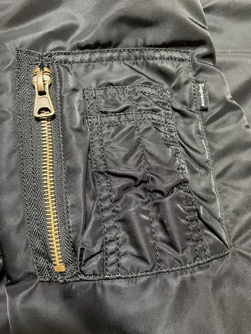 supreme リバーシブルジャケット ブラック チェック