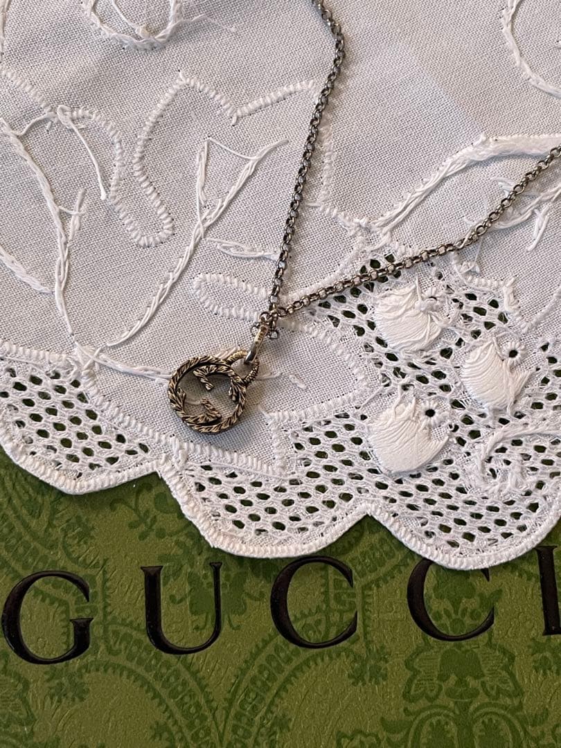◉セール！美品　グッチ　GUCCI インターロッキングG ネックレス シルバー