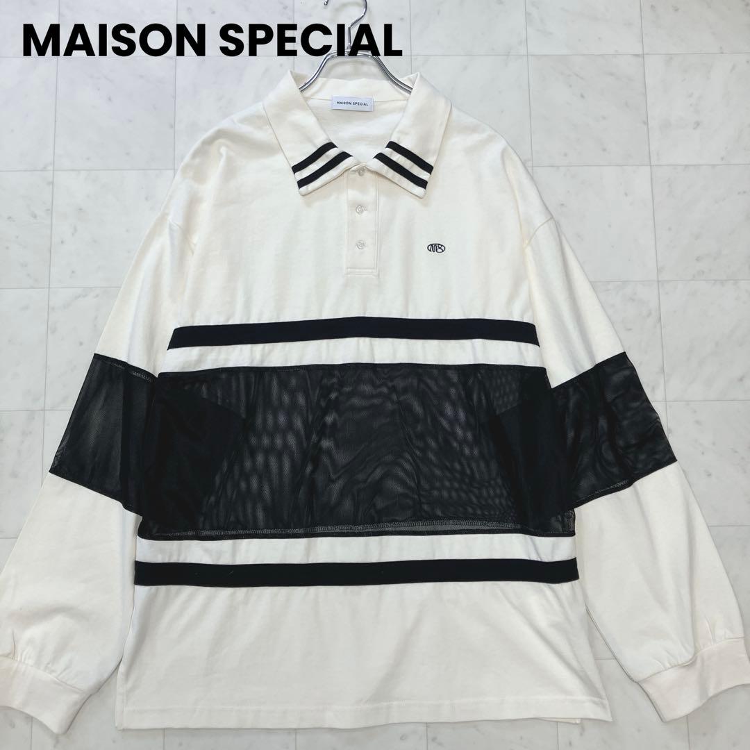 MAISON SPECIALメゾンスペシャル メッシュオーバーサイズラガーシャツ
