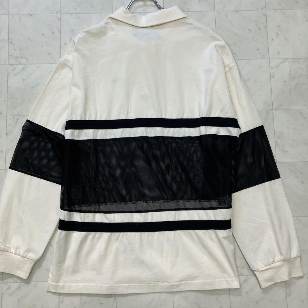 MAISON SPECIALメゾンスペシャル メッシュオーバーサイズラガーシャツ