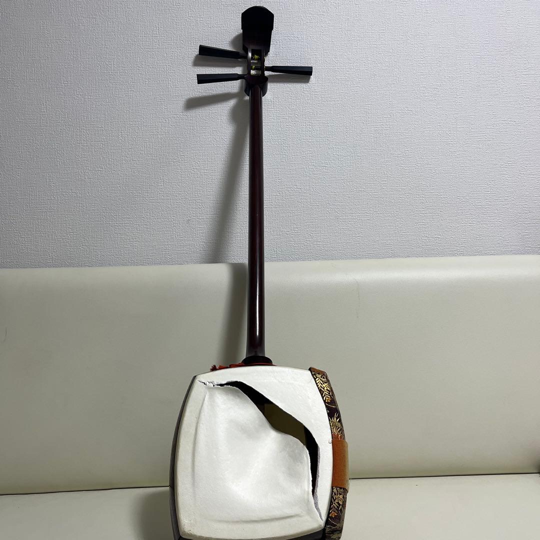 三味線本体 ケースとバチ　備品付き