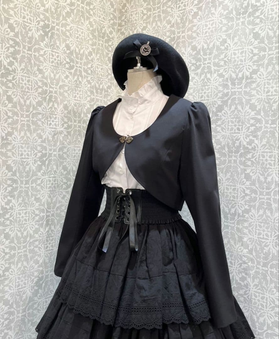 sheglit シェグリット Del Fiore 金具付 ボレロ M ブラック