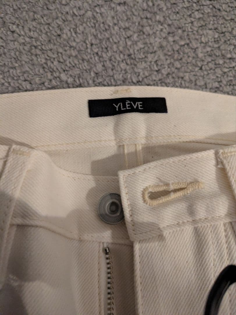 YLÈVE ホワイトデニム 13.5oz　サイズs