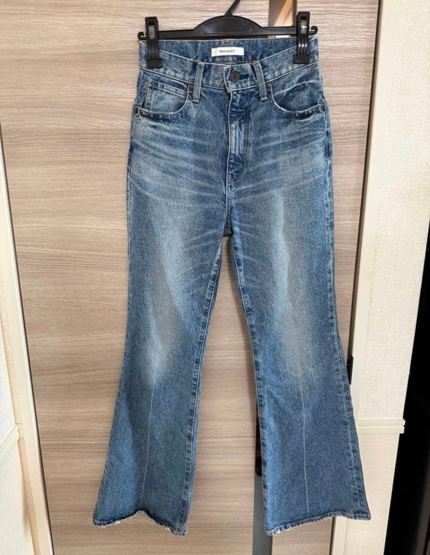 フレアデニム　MVS moussy BLU 25