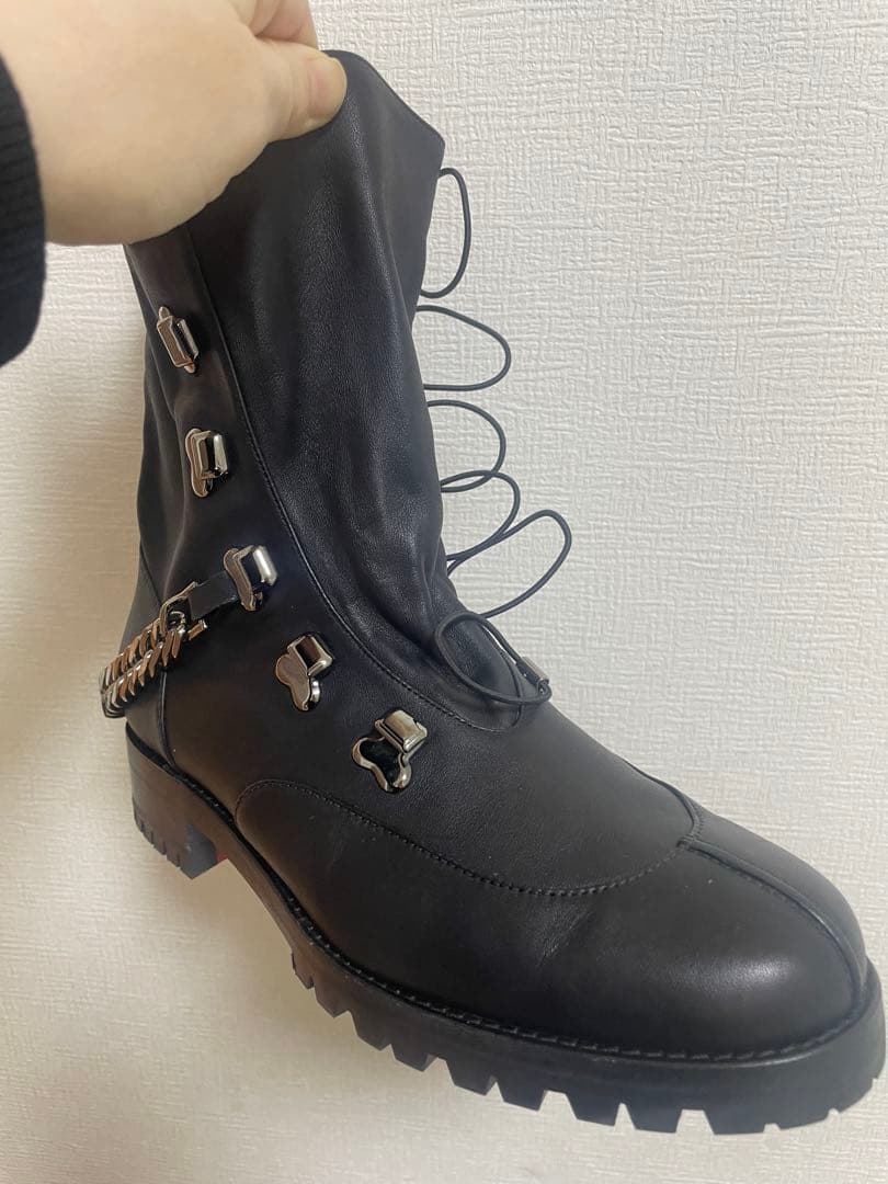 CHRISTIAN LOUBOUTIN クリスチャンルブタンブーツ 黒レザー