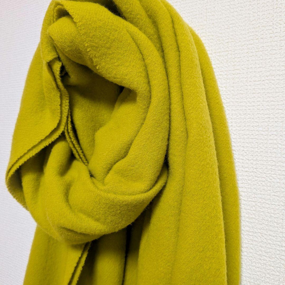 【Acne Studios】フリンジウールスカーフ アシッドイエロー