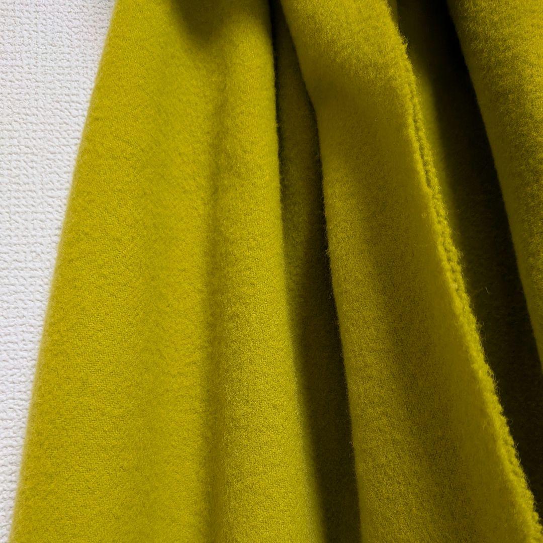 【Acne Studios】フリンジウールスカーフ アシッドイエロー