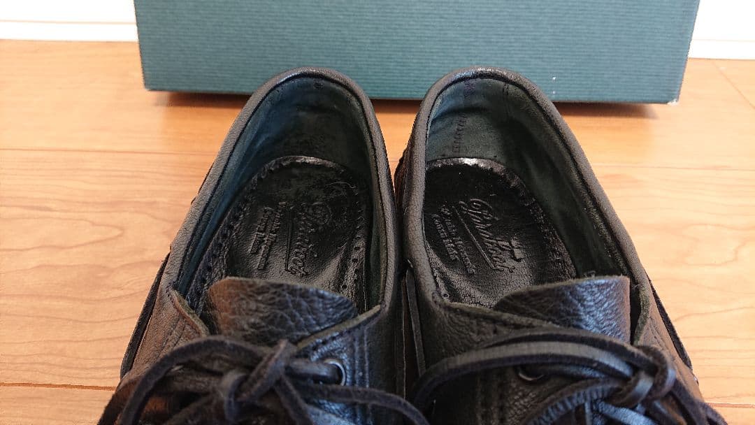 くまそ Paraboot ブラック BARTH ディアスキン 6.5