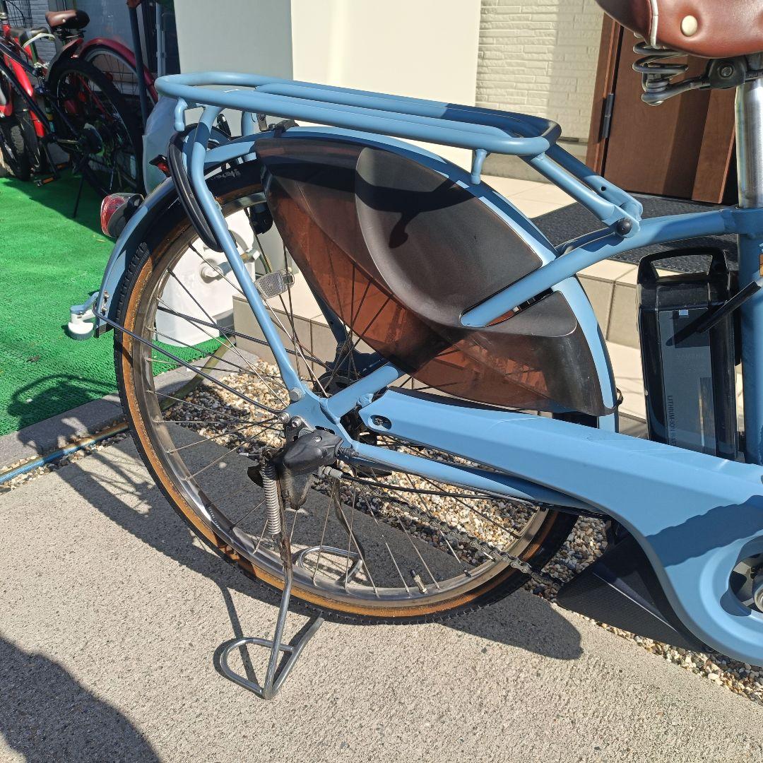 YAMAHA PAS With 24インチ電動アシスト自転車オシャレな艶消し水色
