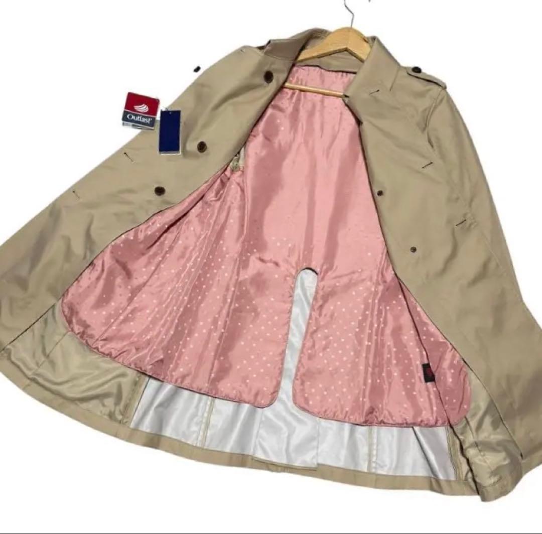 新品AOKI　n♡line 2WAYトレンチコート　ベージュ　大きいサイズ15号