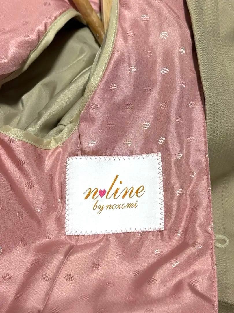 新品AOKI　n♡line 2WAYトレンチコート　ベージュ　大きいサイズ15号