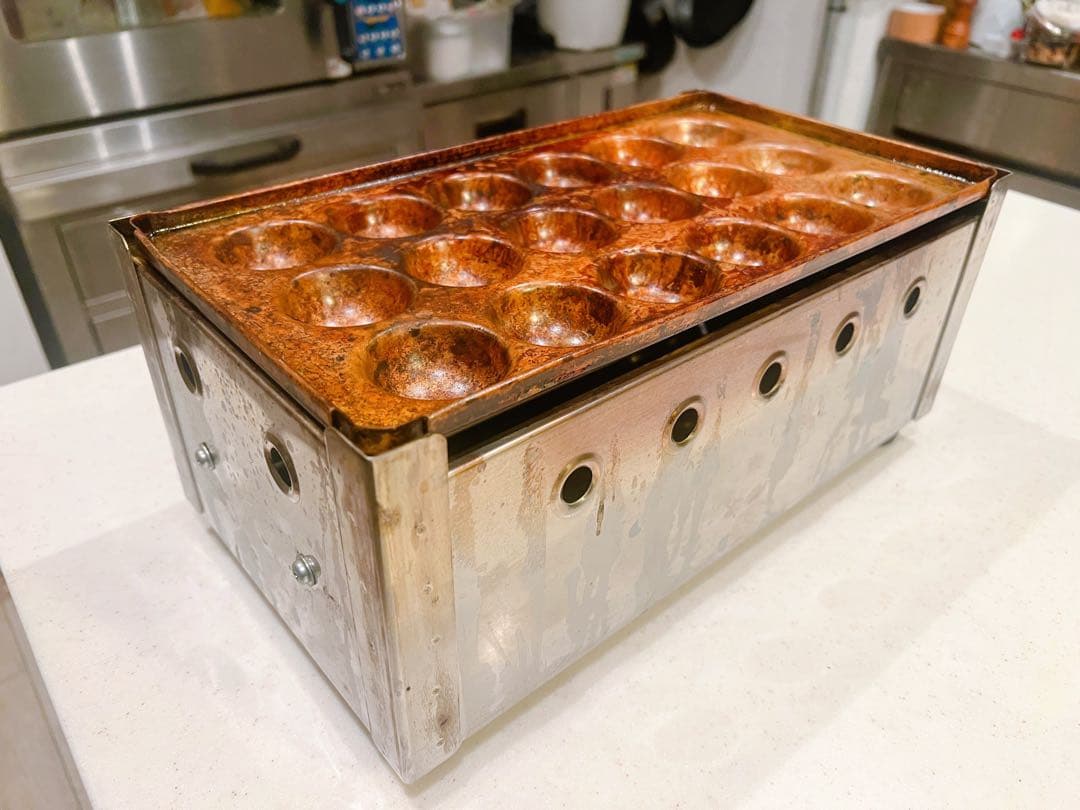 銅板製 たこ焼き器 20穴、