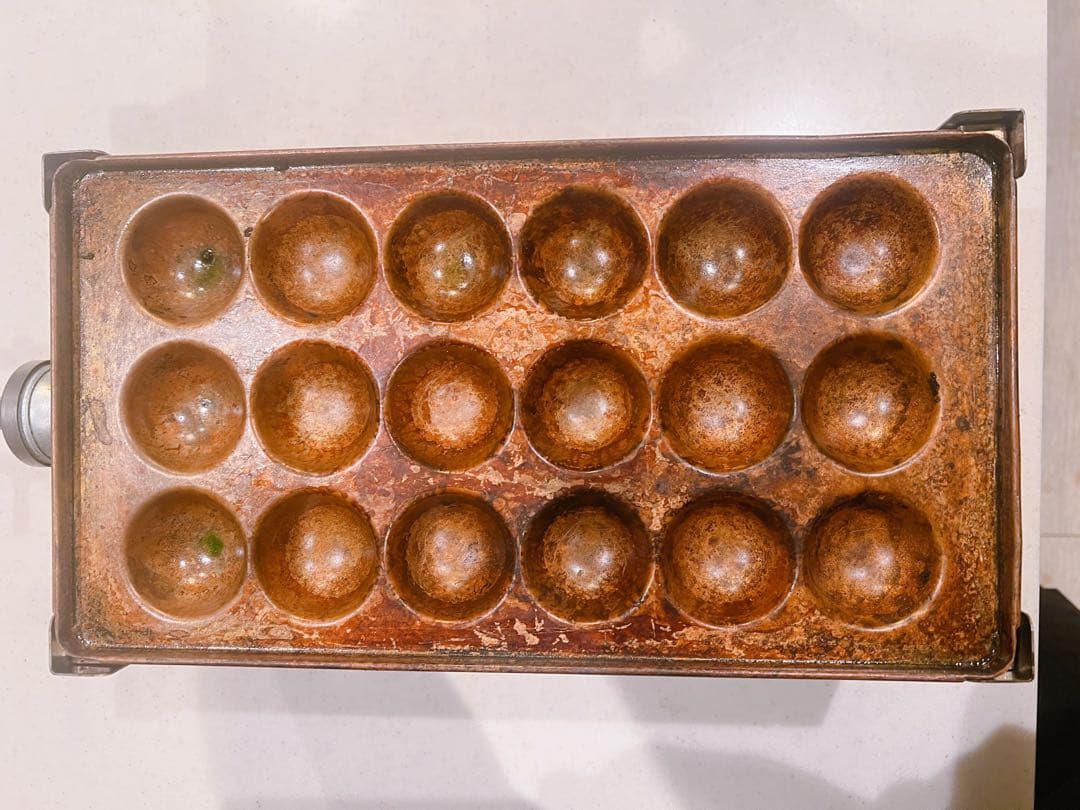 銅板製 たこ焼き器 20穴、